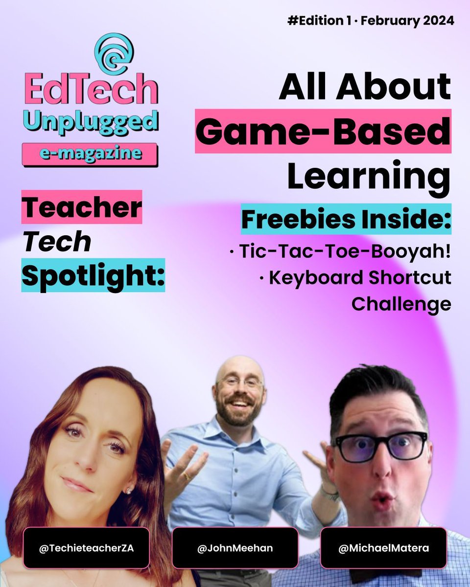 Game on!🕹️ Did you know turning lessons into games can inspire students and boost learning? Share your favorite activities in the comments! Who will level up their lessons next? bit.ly/EdTechUnplugge… @FrankieCilliers @mrmatera @MeehanEDU @techieteacherZA