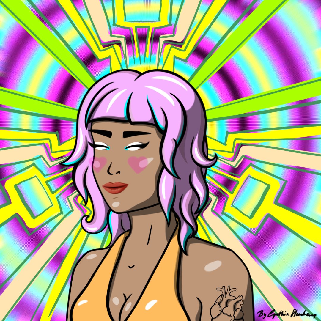 cassandra_club's tweet image. I'm sure you all know @Cynthia_Stnkmp, or as I would call her  "Energy Bomb"😃
She is a great artist and a wonderful person💜
If you are a holder of her art work 
you have WL for our upcoming mint🤫

Show us your NFT😻
Repost🔄
Win an OG spot🎉

This 1/1 baby is waiting for you🤤