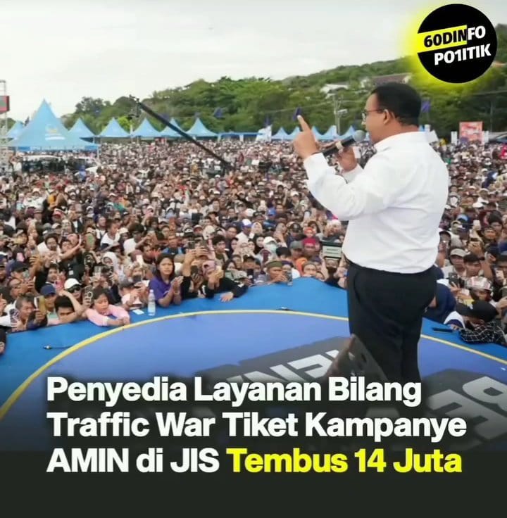 #KumpulAkbarJIS01
#Ber1BeraniBerubah
Yuk meriahkan kampanye terakhir AMIN di JIS...👍☝️
<a href="/aniesbaswedan/">Anies Rasyid Baswedan</a>
<a href="/cakimiNOW/">A Muhaimin Iskandar</a>