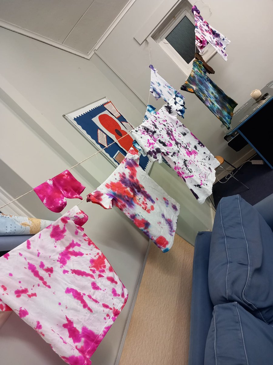 We've been busy at Harlow Youth Club which runs every Thursday evening 6-8pm at Harlow Youth Centre, making tie dye and creating masterpieces! #EssexYouthService #YouthWork #Harlow
