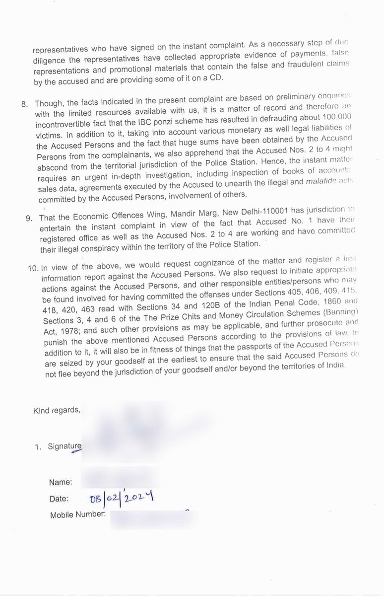 BSaini00007's tweet image. आज @EOWDelhi द्वारा
@DrVivekBindra और उसकी कंपनी @BadaBusinessOff पर केस दर्ज कर लिया गया है , पीड़ितों के एक समूह ने Economic Offences Wing (EOW) में जाकर Vivek Bindra  के खिलाफ यह केस दर्ज कराया। 
#StopVivekBindra 
#500crScam
#StopBadaBusiness 
#MLMScam #fraud