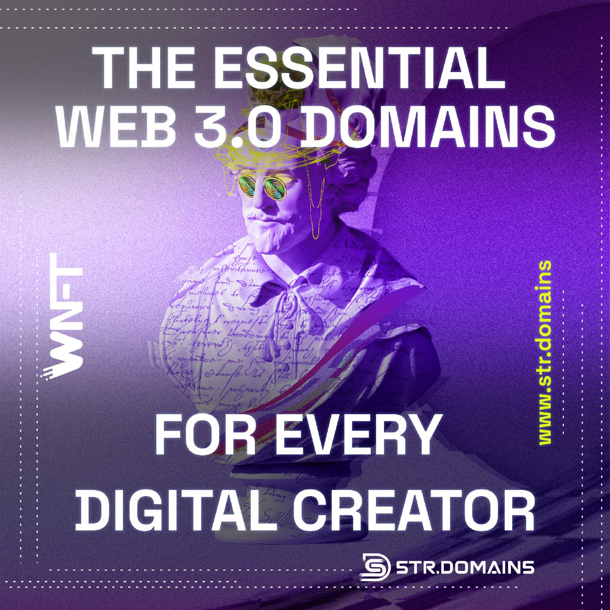 ManuelaMusat's tweet image. With STR Domains, you have the opportunity to earn by selling your well-crafted or wisely chosen domains in a vibrant market 🌟💰. 
Embrace the future of digital creativity with STR Domains.  🚀🔐