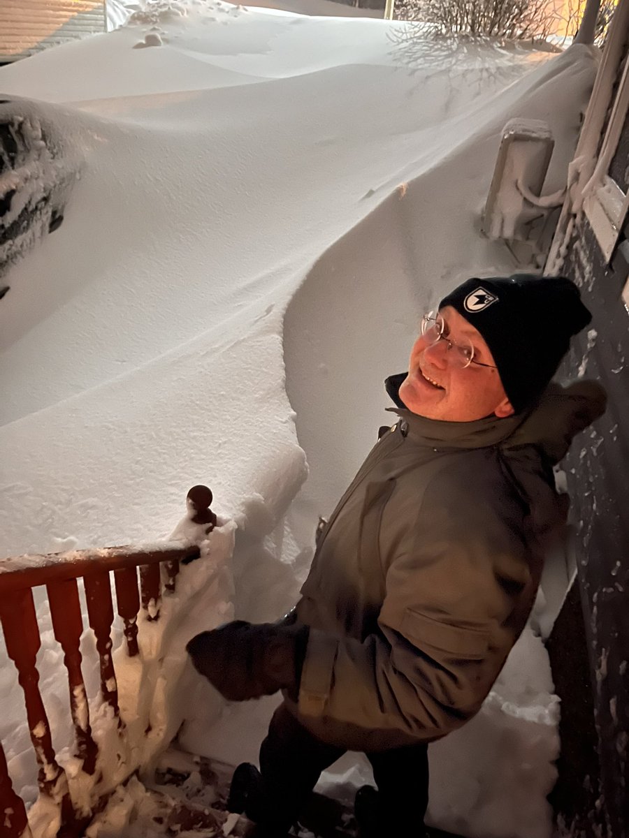 This is taking a lot of muscle and machinery to move. Be sure to check on your neighbours.