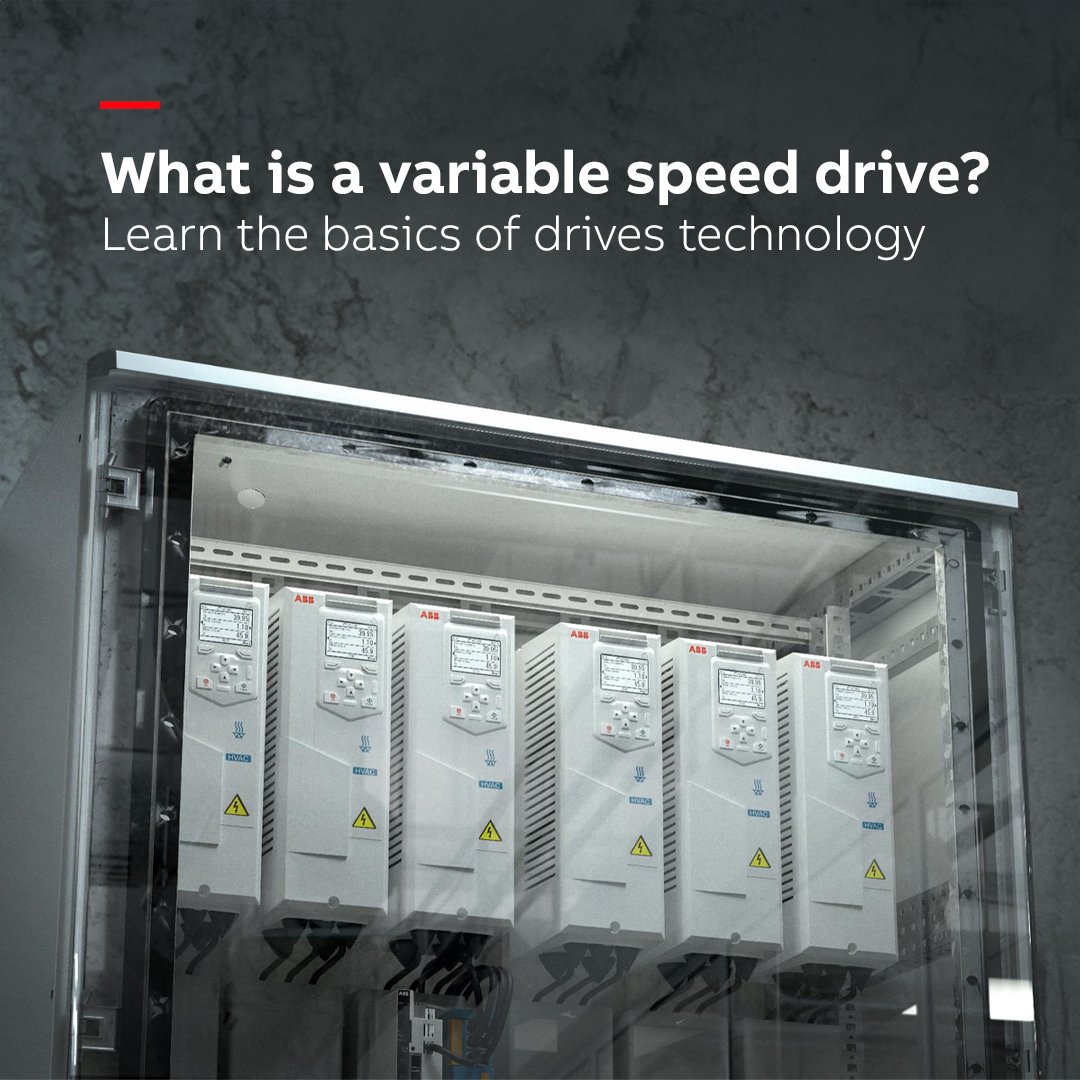 ⚡Revolutionize your #EnergyEfficiency with #VariableSpeedDrives! ➡️ Explore insights about drives technology on our dedicated info page: new.abb.com/drives/what-is…