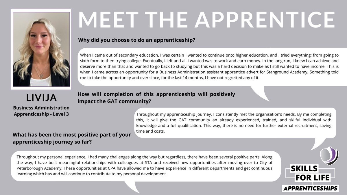 GreenwoodAcad's tweet photo. Day 4 of National Apprenticeship Week #NAW2024
We've been excited for this one... #MeetTheApprentice! Read about Livija, Andrew and Niamh's apprenticeship journey below 👇 https://t.co/CIMSlLa4Aj