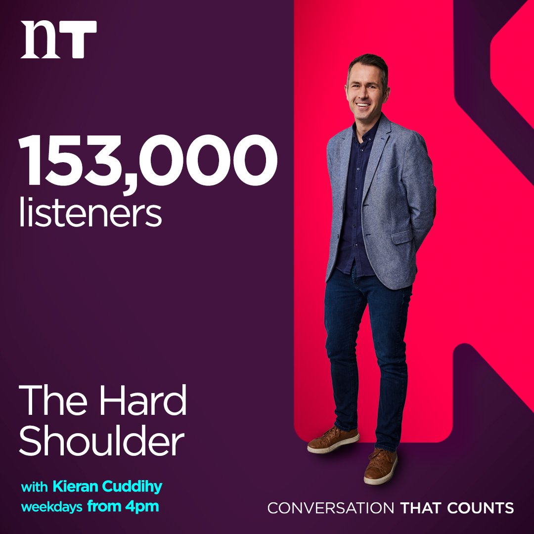 @SeanMoncrieff @NTBreakfast .@TheHardShoulder with @kierancuddihy saw an increase in listenership to 153,000, up 6,000: