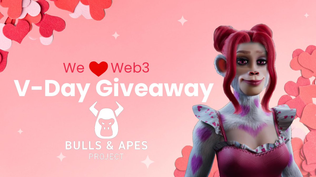 💘 We Love Web3 Giveaway! 💘 This Valentine's, let's spread the love for #Web3! Tag a friend who's not yet a holder for a chance win! ❤️ Let's make this Valentine's about sharing opportunities & love for innovation! #WeLoveWeb3Giveaway 👉 How to Enter 1⃣ Follow