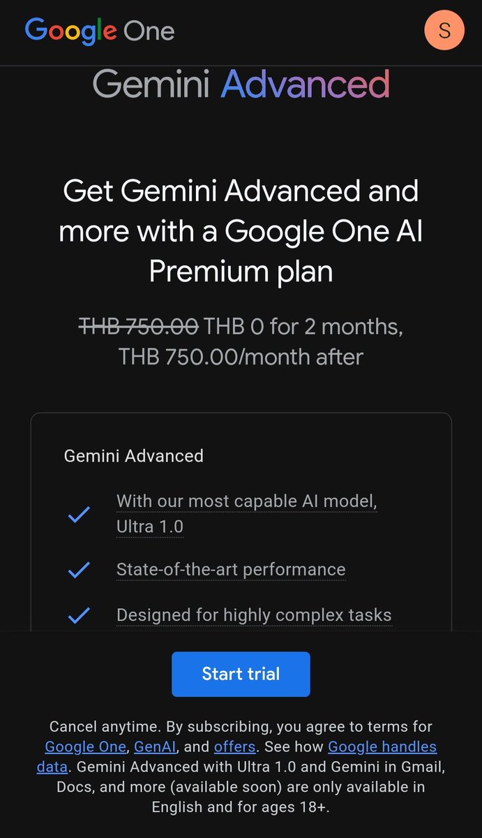 james_jargon's tweet image. มาแล้วจ้า Gemini Advanced เป็น AI รุ่นล่าสุดของ Google  ผู้ใช้ Google One สามารถเข้าถึง Gemini Advanced ซึ่งใช้โมเดล AI Ultra 1.0 ของ Google ได้ ซึ่งตัวนี้เหมาะสำหรับงานที่ซับซ้อนมากขึ้นคล้ายกับของ GPT4 ที่เสียตังค์เนอะ