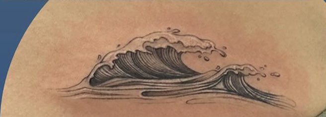 Ocean Waves Temporary Tattoo