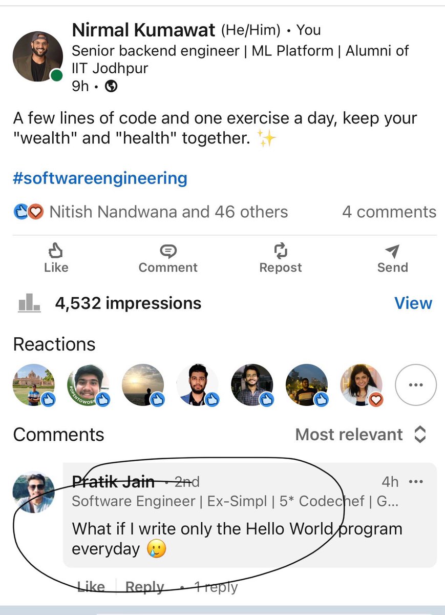 Tell me how would you respond to this comment? 😅 See here appopener.co.in/lk/g5ym5voq5