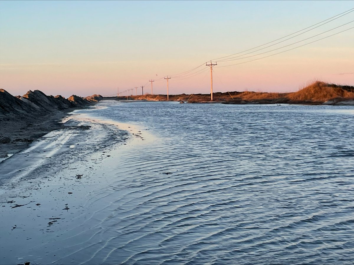 Cape Hatteras National Seashore visitors may want to avoid the north end of Ocracoke Island until driving conditions improve. The following photos were taken this morning by National Park Service employees.