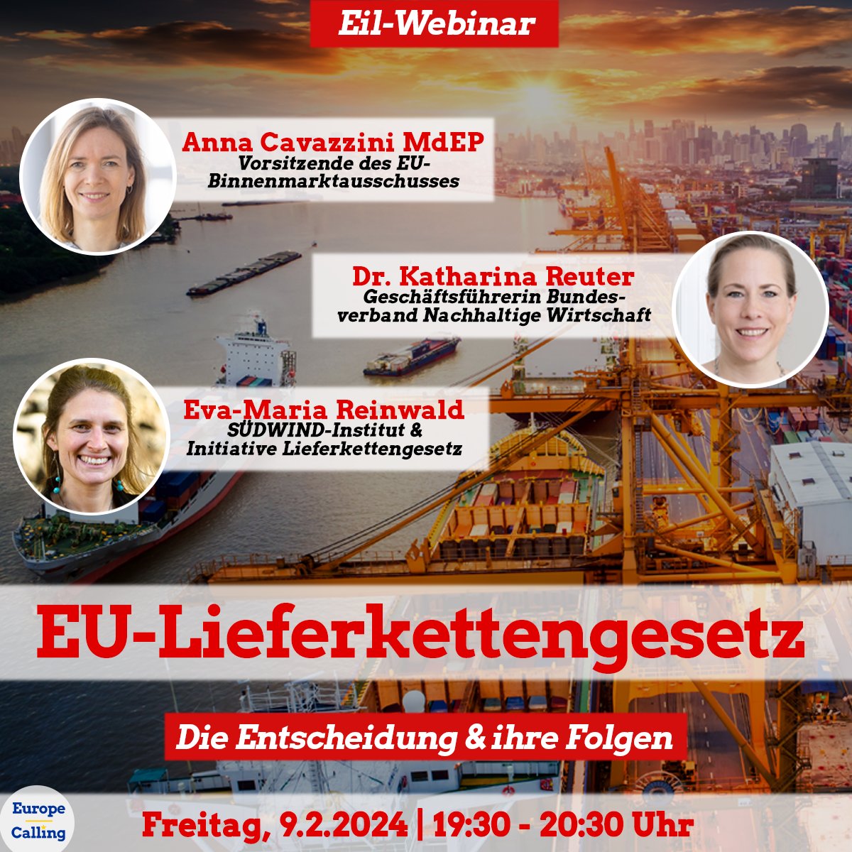 Morgen wird final über das Europäische Lieferkettengesetz abgestimmt - und es droht zu scheitern! 

Deutschland will sich aufgrund des Neins der <a href="/fdp/">FDP</a> enthalten. Im Eil-Webinar von <a href="/_europecalling/">Europe Calling e.V.</a> analysieren wir die morgigen Ergebnisse.

🚩 Kommt dazu: eu01web.zoom.us/webinar/regist…