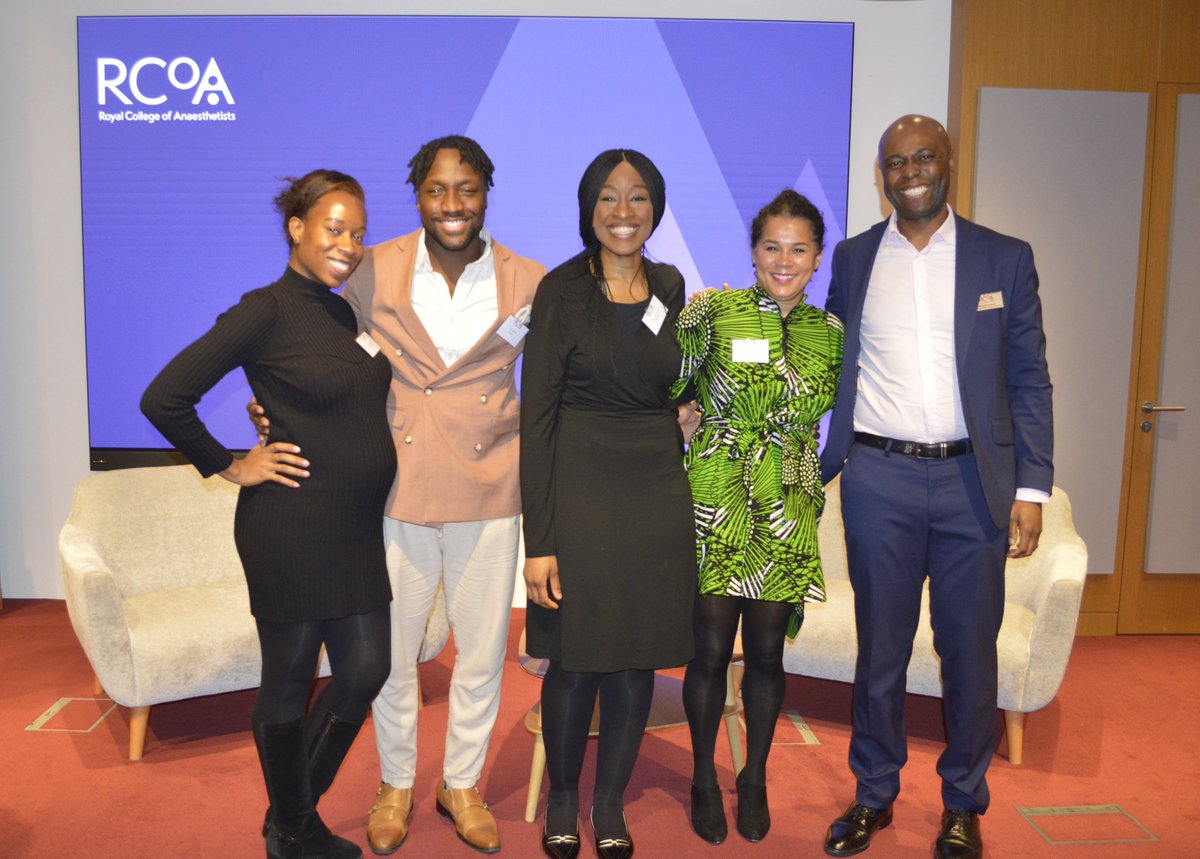 Royal College of Anaesthetists (@rcoanews) on Twitter photo To grow and thrive: celebrating black doctors in anaesthesia and critical care.
A motivating session at today's #AnaesUpdateFeb24. Thank you to <a href="/DrRoachDJ1/">Dr Roach DJ</a> , <a href="/iceman_ex/">Segun Olusanya (He/Him) iceman_ex@critcare.social</a> , (and pictured) <a href="/DesireOnwochei/">Dr Desire Onwochei</a> , <a href="/Theflydoctor1/">Dr Daniel Olaiya</a> , <a href="/sekina_bakare/">Dr Sekina Bakare</a> , <a href="/morefluids/">Sethina Watson</a> and @RussellAmpofo (chair). To grow and thrive: celebrating black doctors in anaesthesia and critical care.
A motivating session at today's #AnaesUpdateFeb24. Thank you to <a href="/DrRoachDJ1/">Dr Roach DJ</a> , <a href="/iceman_ex/">Segun Olusanya (He/Him) iceman_ex@critcare.social</a> , (and pictured) <a href="/DesireOnwochei/">Dr Desire Onwochei</a> , <a href="/Theflydoctor1/">Dr Daniel Olaiya</a> , <a href="/sekina_bakare/">Dr Sekina Bakare</a> , <a href="/morefluids/">Sethina Watson</a> and @RussellAmpofo (chair).