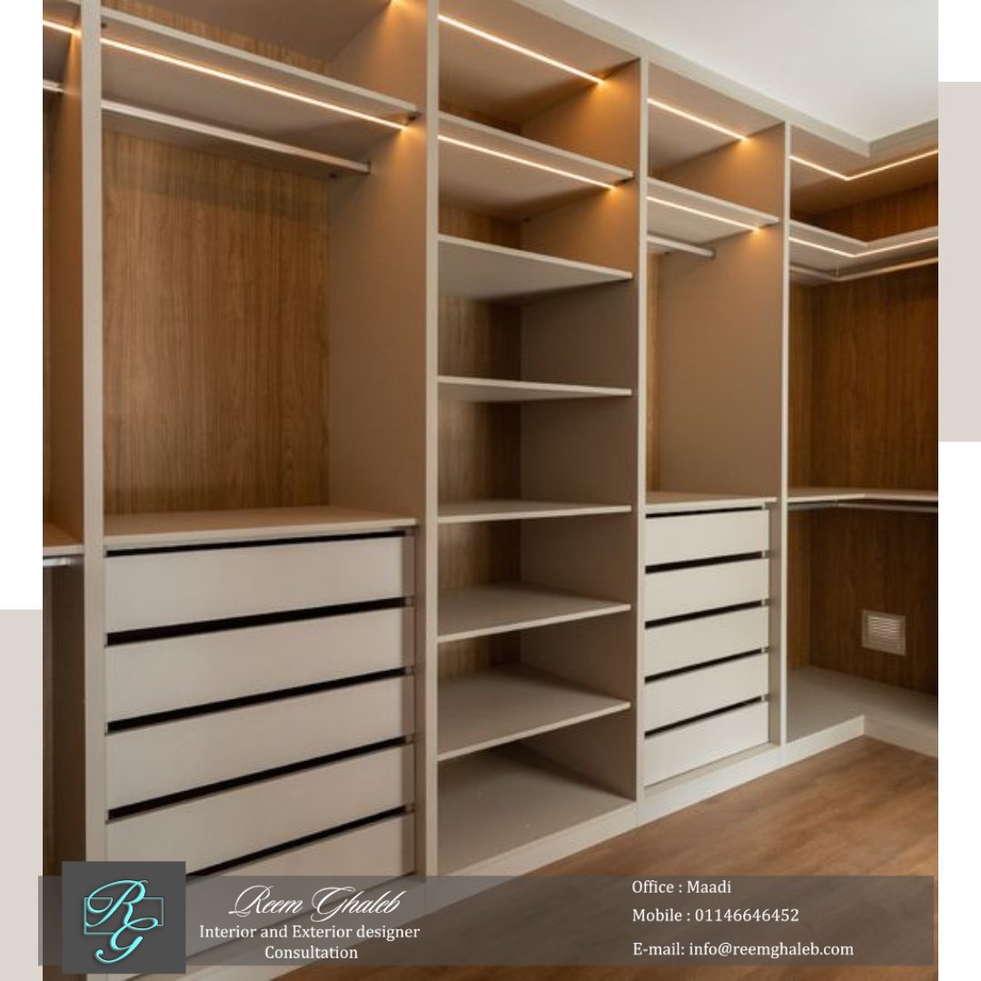 ReemGhaleb_RG's tweet photo. Our team is here to turn your wardrobe space into a dressing dream .... 
حلمك بال Dressing Room دلوقتي سهل يتنفذ في مساحة دولابك ... لأننا متخصصين في استغلال المساحات ..
For Info &amp; Reservations send us WhatsApp Message on : 01146646452

#ريم_غالب #تصميم #ديكور #استغلال_المساحات https://t.co/l3NUXU8gbl