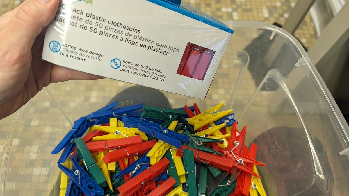 MrBiehlsPE's tweet photo. I think this will be one of my most used items shortly! Using clothespins and counters for scoring or completing tasks can be such an easy way for students to keep track of things, but also work on fine motor skills. ๐ #PhysEd #PEGeeks #PEHacks https://t.co/MV6tjBvXf1