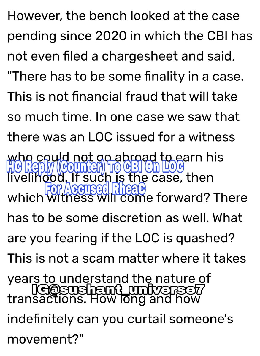 aayushlr's tweet photo. Points From Today's Case In BHC
1.CBI Indicates Investigation Is Still Going On
2.RheaC Lawyers Replied On Jurisdiction Counter By CBI
3.HC Admonish CBI For Delay &amp; Favours Accuse
4.HC Urges CBI To File Chargesheet In Our SSR Case
#JusticeForSushant️SinghRajput
Sushant An Enigma https://t.co/WYrGxSmZgE