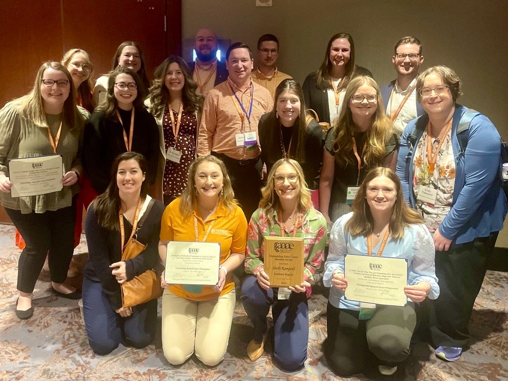 UTKALEC's tweet photo. We rocked it at the South Region American Association for Agricultural  Education Conference &amp; National Agricultural Communications  Symposium in Atlanta! Our faculty and students had a blast hosting,  presenting research, and bringing home several awards. #UTIA  #HerbertVols https://t.co/MDFbLnbeMh