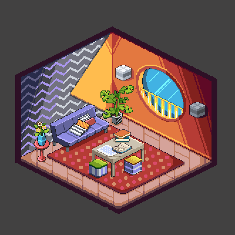 Grigoreen's tweet photo. You know what day it is. The day when i post my interior design challenge. Its update 4 out of 6. This time its memphys style. Hope you like it! 😊
#pixelart #memphys #rooms #interiors #interiordesign #design https://t.co/7CYKjtrCuo