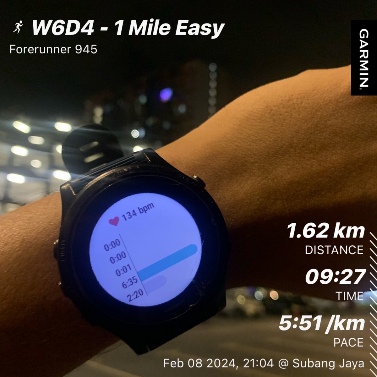 rifdirazmi's tweet photo. W6D4 - 1 Mile Easy. #rifdilarilaju https://t.co/xPl9CBXe53
