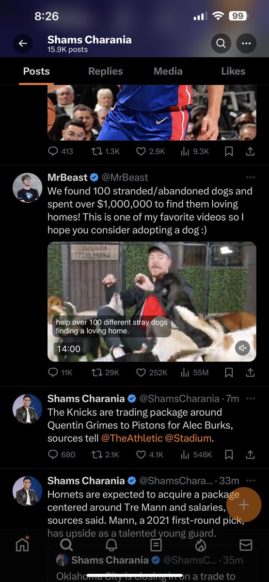 ShaanVP's tweet photo. Interesting they’re putting Mr beast’s videos into other peoples profile pages to boost views (not marked as an ad) https://t.co/WCytHKRieU