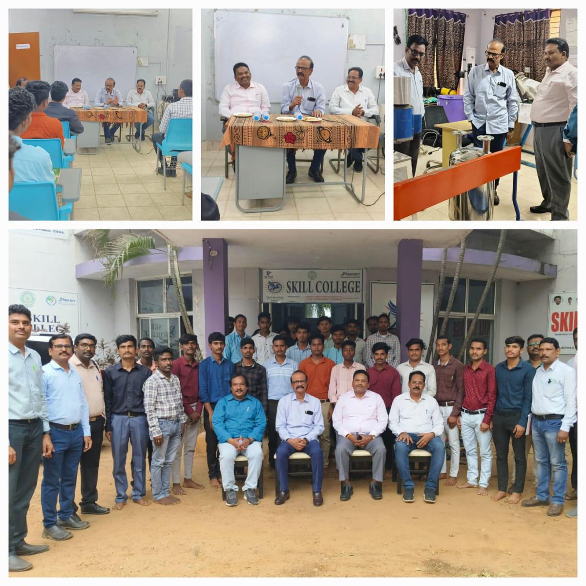 AP_Skill's tweet photo. Hon'ble @AP_Skill Chairman Sri #KonduruAjayReddy and @SEEDAP_AP CEO Sri #MKVSrinivasulu Visited #SkillCollege at T,TDC @vzmgoap and Interacted with ongoing Retail Sales Associate batch Trainees and gave the valuable directions to the trainees to grow in their career. https://t.co/Ig0VF5effI