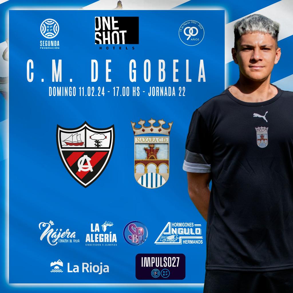 ⚽️ PRÓXIMO PARTIDO ⚽️ 

<a href="/arenas_club1909/">ARENAS CLUB oficial</a> 🆚 <a href="/Naxaracd/">Náxara C.D.</a> 

🏟️ Gobela

🗓️ Domingo 11 de Febrero 

🕕 17:00 horas 

#TeLoVasAPerder #2RFEF #ArenasNáxara
#AúpaNáxara #SoyDelNáxara #NáxaraCDCantera