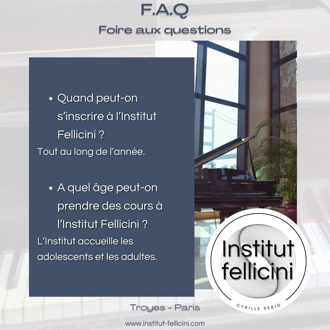 InFellicini's tweet photo. ✨Voici les questions fréquemment posées ! Avez-vous d’autres questions ? ✨
 #techniquevocal #chant #voix #coachvocal #vocalpower #institutfellicini #opera #paris #troyes #formations #france #masterclass #lyricartist #profdechant #coursdechant #faq https://t.co/dNeyQdAeqk