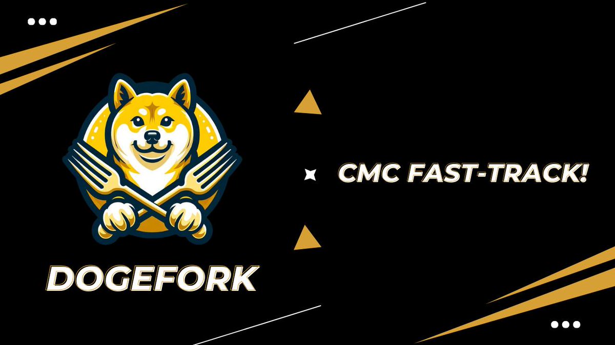 We are officially listed on CMC at our launch time!
Let's push for top gainers now!

coinmarketcap.com/currencies/dog…

#dogefork #cmc #bscgems