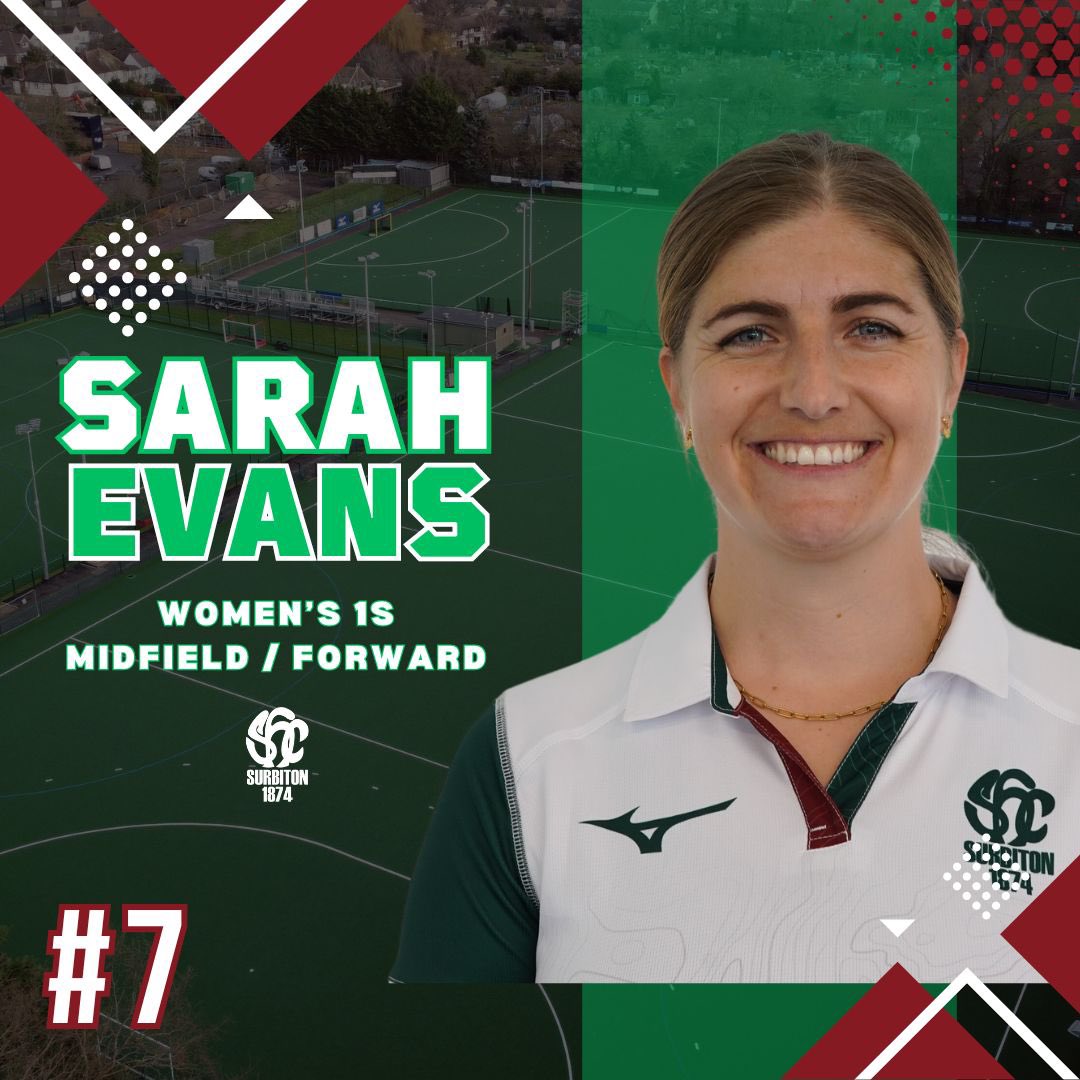 𝗜𝗻𝘁𝗿𝗼𝗱𝘂𝗰𝗶𝗻𝗴... SARAH EVANS

Is there a player out there with smoother skills than @sarah_evans_5 ?! 

Incredibly successful as @SurbitonW1 captain, Sarah is also a super mum! ⭐️