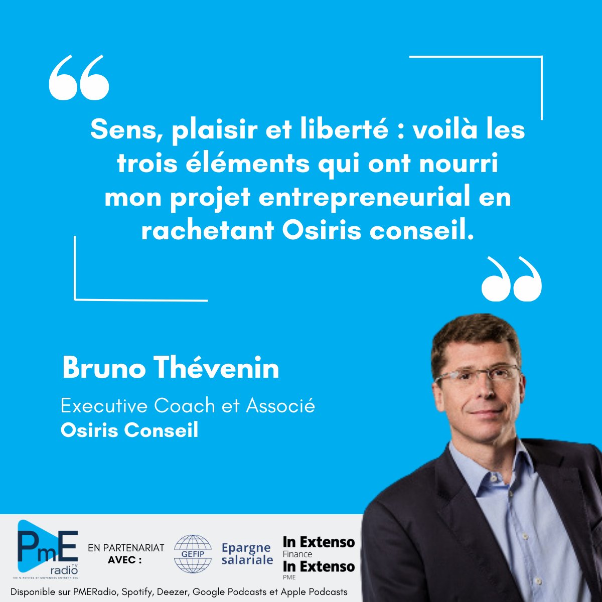 [INTERVIEW] 🎙️
🔊Ecoutez sur : lnkd.in/gJp8ygi7
Pauline Riglet interviewe <a href="/brunothevenin3/">Bruno Thevenin</a>, Executive Coach et Associé d'<a href="/OsirisConseil/">OsirisConseil</a>, qui nous livre son #expérience sur <a href="/pmeradio_tv/">PMERadio_tv</a>.
🤝En partenariat avec #GEFIP et <a href="/InExtensoFT/">In Extenso Finance</a>
👉#podcasts sur btobradio.tv