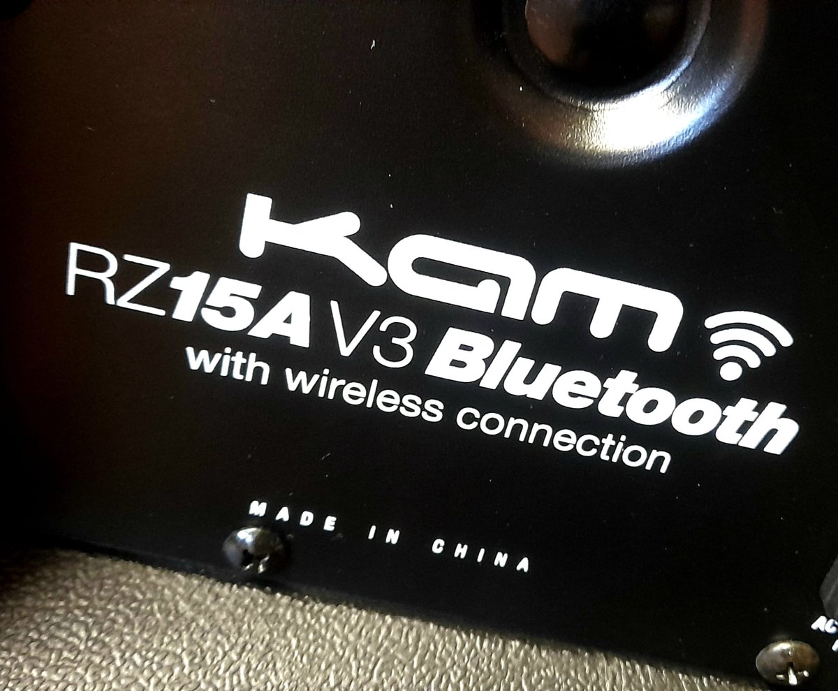 BoothsMusic's tweet image. We&apos;ve got these cool Kam Audio 300W full range powered speakers in stock. 15&quot; driver, all the inputs you could need including SD card slot and bluetooth connectivity and includes stand. #paspeaker #poweredspeakers #pasystem #musicshop #music #Bolton #est1832