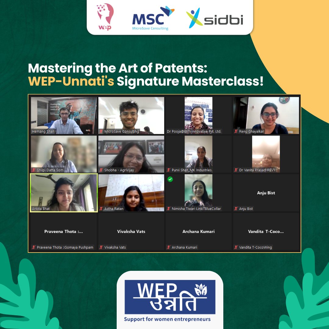 Fantastic update! Our virtual Masterclass on Patenting and IP Strategy, skillfully led by @hemangjshah, Director of Engineering at Qualcomm Technology Licensing in India, exceeded all expectations.