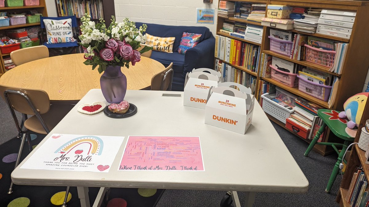 TabiTeach's tweet photo. Happy School Counselor Appreciation to our counselor,  Mrs. Dulli.  Your love and support for all students (and staff!) does not go unnoticed! 💕 https://t.co/oYJEBLfQi0