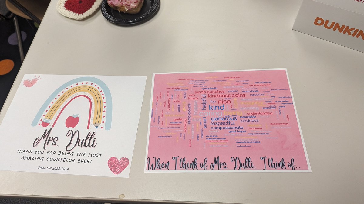 Happy School Counselor Appreciation to our counselor,  Mrs. Dulli.  Your love and support for all students (and staff!) does not go unnoticed! 💕