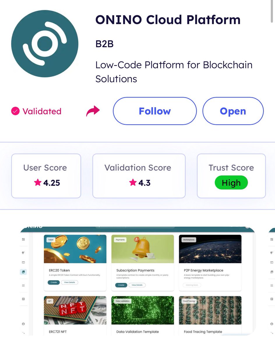 onino_io's tweet photo. The ONINO Cloud Platform is validated on Magic Store! ✅

We got a whopping total of +20.000 votes and high trust score!

Please feel free to visit the magic store and leave a review: https://t.co/Cs32BxcbVX https://t.co/UCYFAga4s9