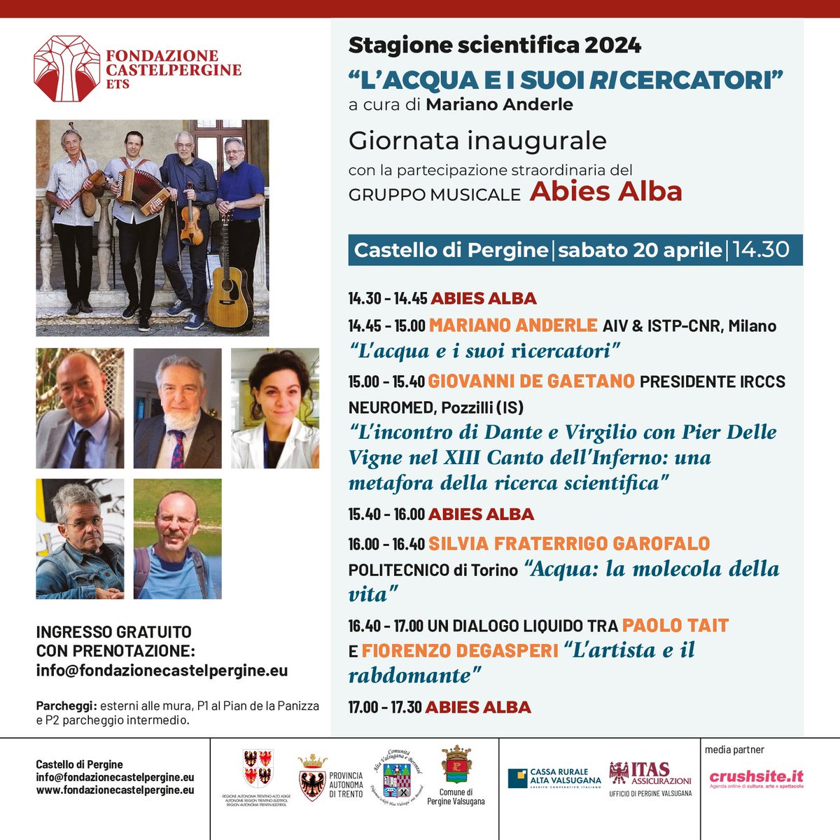 Stagione scientifica 2024 “L’acqua e i suoi ri/cercatori”, mostra annuale d’arte, teatro e musica dal vivo. CASTELLO DI PERGINE. #castello #CulturalHeritage #artecontemporanea #medievalarchitecture #acqua #Cultura