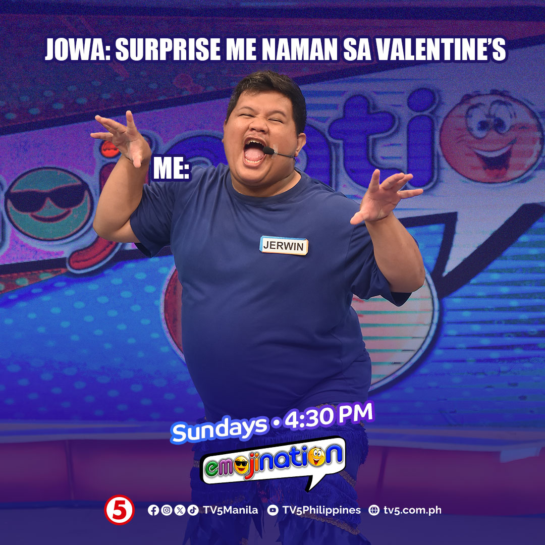 TV5manila's tweet photo. Happy Chinese New Year mga ka-NATION! Makitawa at makisaya muna ngayong FIVE-ibig!

Manood at abangan ang #EmojinationTV5, SUNDAY, 4:30PM sa #WeekendTripTV5! https://t.co/p8pRMrSj18