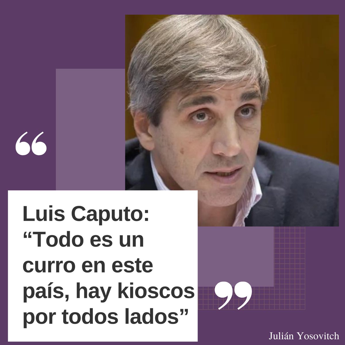 Luis Caputo: “Todo es un curro en este país, hay kioscos por todos lados”

¿Qué opinas?