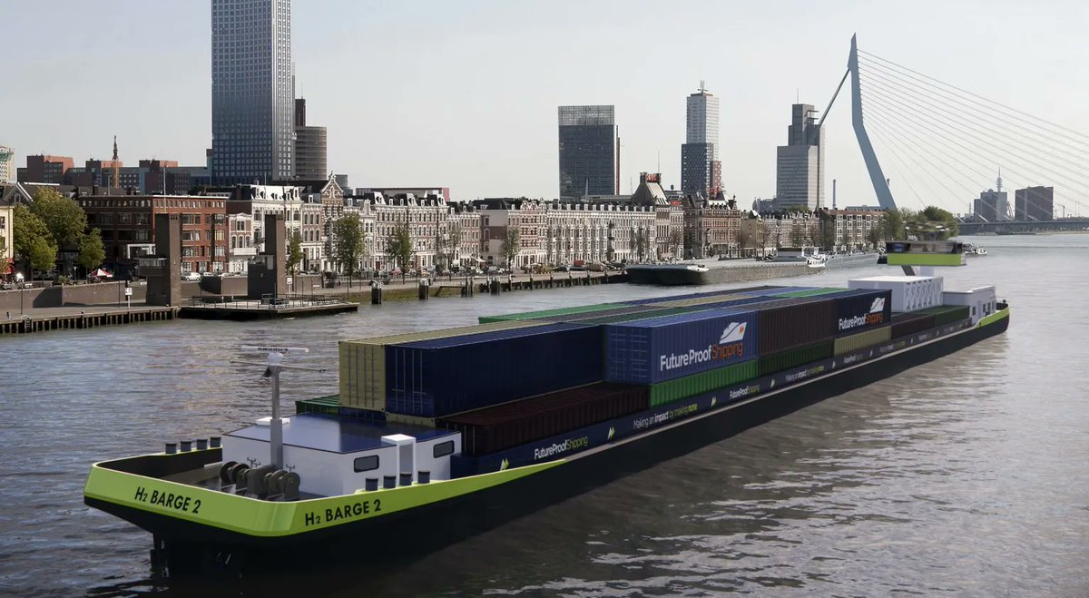 Clean Hydrogen Partnership (@cleanhydrogeneu) on Twitter photo Meet the 0⃣emission #hydrogenpowered cargo🚢of our project Flagships H2Barge 2 ♻
💬H2 Barge 2 will bring knowledge on how to retrofit vessels from #dieselcombustion to #zeroemission alternatives by using batteries in combination with #greenhydrogen in #fuelcells"-<a href="/MirelaAtanasiu/">Mirela Atanasiu</a> Meet the 0⃣emission #hydrogenpowered cargo🚢of our project Flagships H2Barge 2 ♻
💬H2 Barge 2 will bring knowledge on how to retrofit vessels from #dieselcombustion to #zeroemission alternatives by using batteries in combination with #greenhydrogen in #fuelcells"-<a href="/MirelaAtanasiu/">Mirela Atanasiu</a>