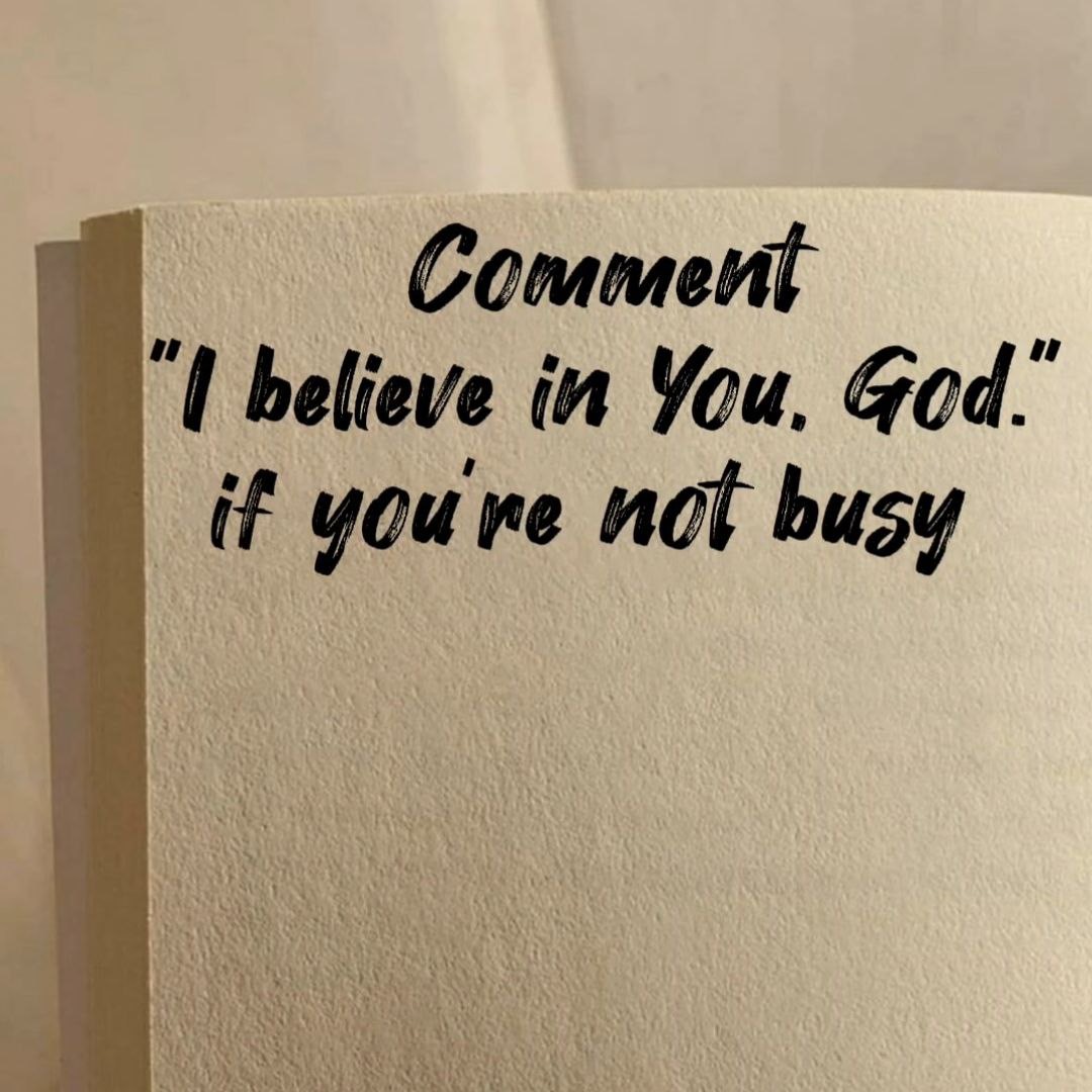 VisualGuide_'s tweet image. I believe in you, God