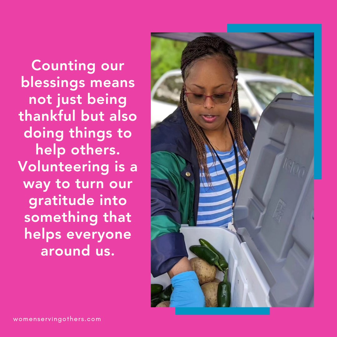 women_serving's tweet photo. To count our blessings, we should not only appreciate what we have but also share it with others.
#volunteer https://t.co/O12thgJW7A