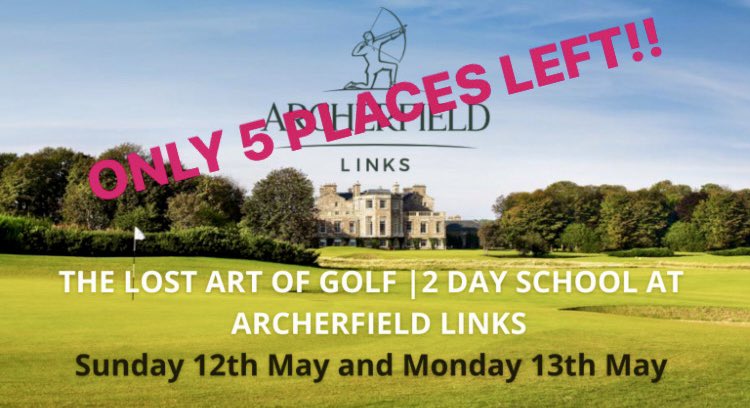 ONLY 5 PLACES LEFT!!

THE LOST ART OF GOLF 2 DAY SCHOOL AT ARCHERFIELD LINKS

The ULTIMATE interactive learning experience at the ULTIMATE location.  With Gary Nicol and Karl Morris. 

12th May and 13th May 2024

themindfactor.net/product/the-lo…
