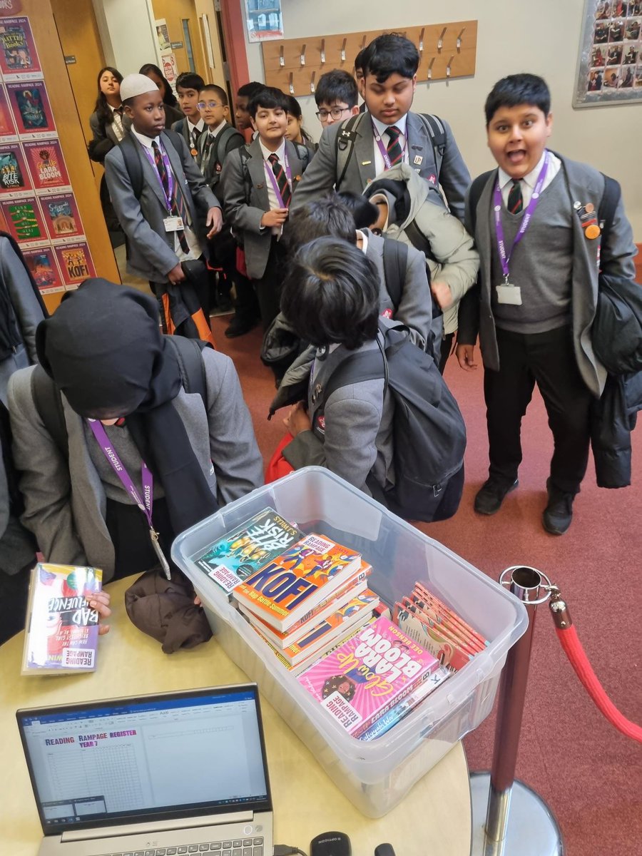 Reading Rampage officially started at Judgemeadow and there was a huge crowd!All books have now been taken and it's been biggest response we have ever had! It's so lovely seeing our students so passionate about reading! <a href="/LeicesterWiT/">Leicester WiT</a> <a href="/Reading_Rampage/">Reading Rampage</a> <a href="/readingagency/">The Reading Agency</a> @MidlandsCLS