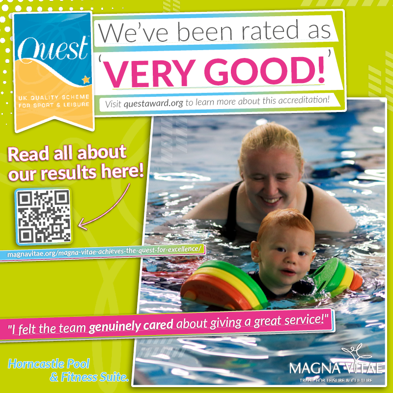 MagnaVitae's tweet photo. DELIGHTFUL ANNOUNCEMENTS: 
An EXCELLENT rating &amp; VERY GOOD ratings from Quest at our Magna Vitae venues! We couldn't be prouder. Quest is the leisure industry quality benchmarking scheme endorsed by @Sport_England 

Read all the details here:
https://t.co/OZgr4OzJOi
#MVTLC #PROUD https://t.co/0Q3klKvqi5