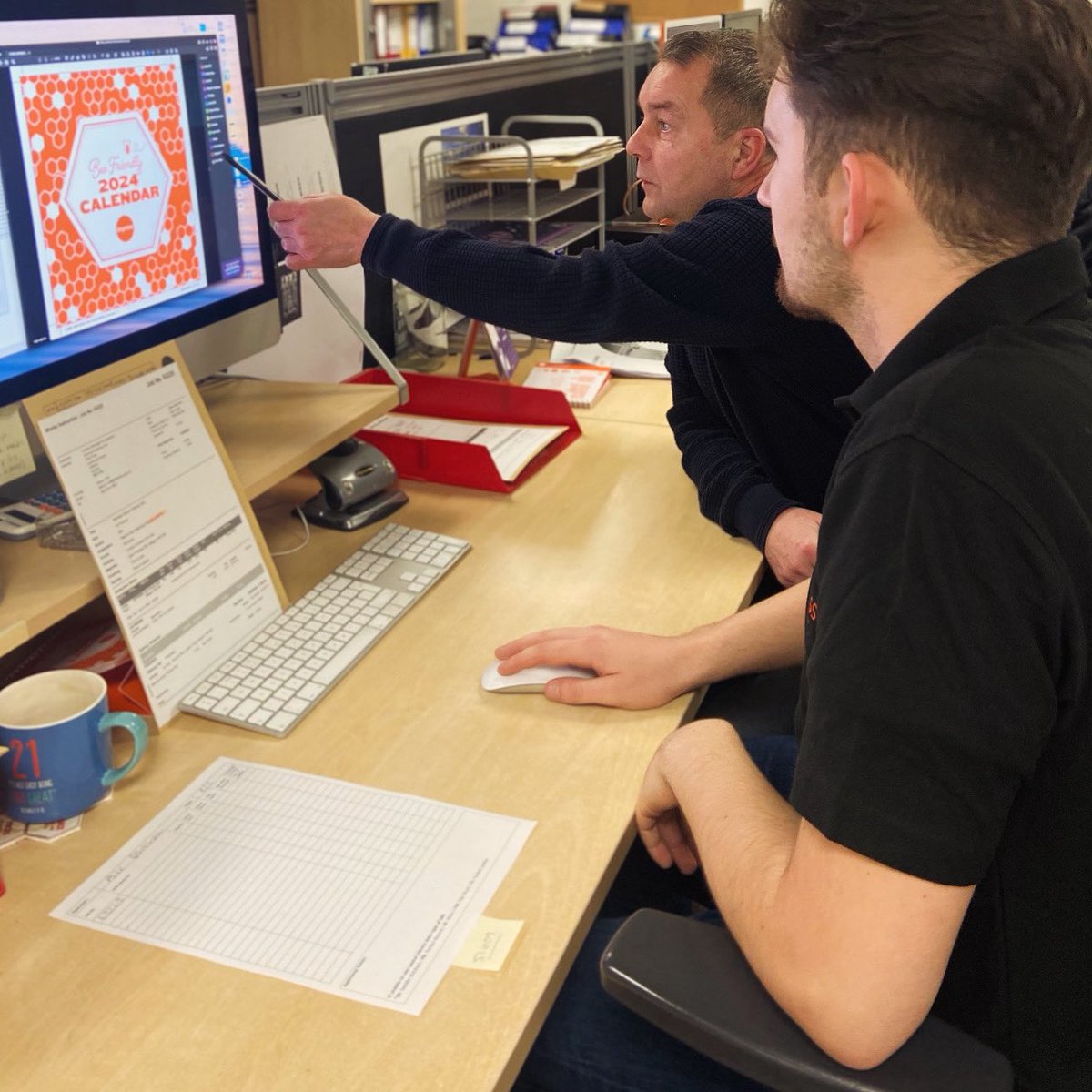 We’re celebrating National Apprenticeship Week!  Alex is working with Daren in our pre-press studio, preparing artwork, proofing and doing quality control checks ready for the final print project.

#naw2024 
#apprentice 
#apprenticeships
<a href="/BPIF/">BPIF - The Heart of British Print</a> 
#skillsforlife
#printingindustry
