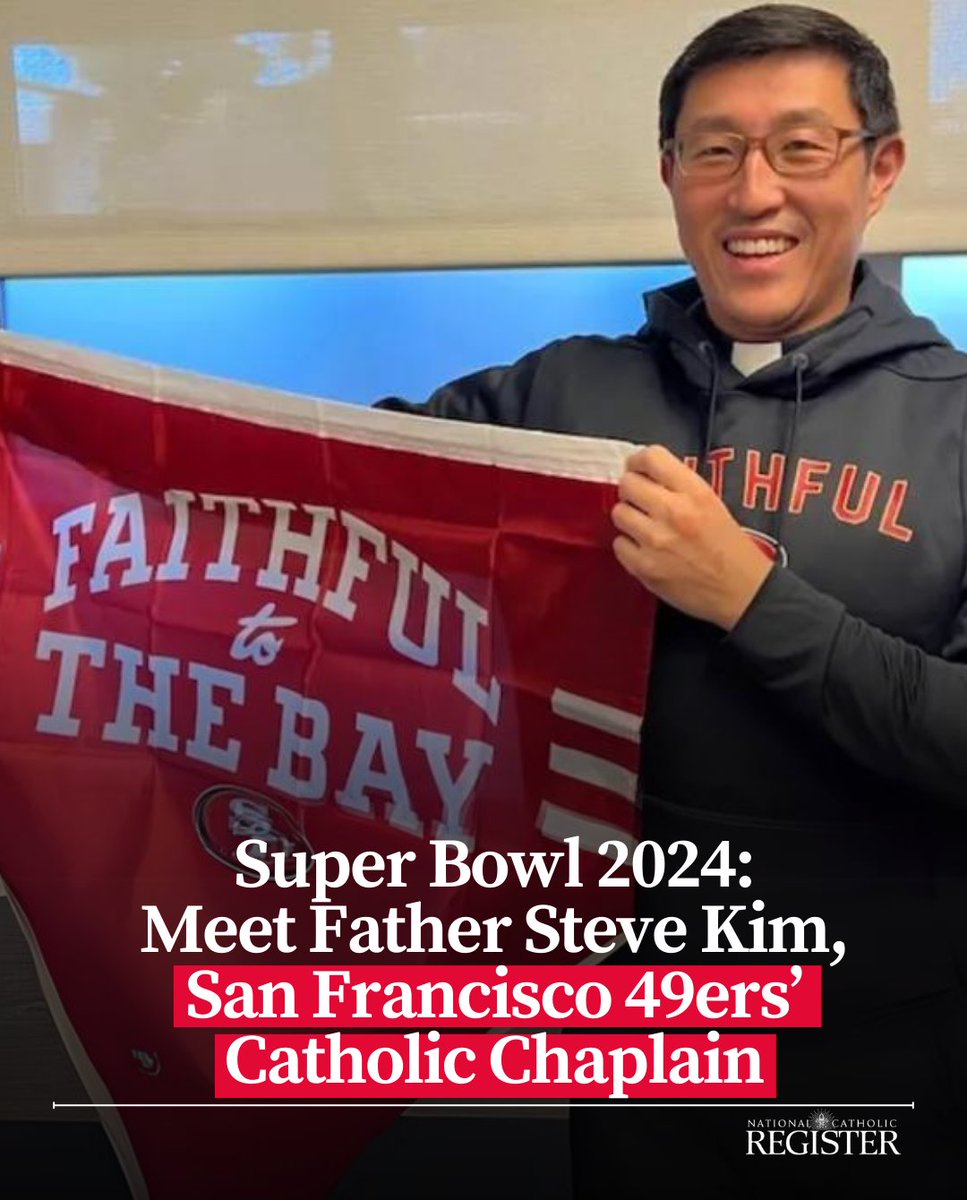 A lifelong 49ers fan, Father Kim enjoys his role as chaplain, reminding players: ‘Bring Jesus to the people.’

Read here: bit.ly/49cxLpq