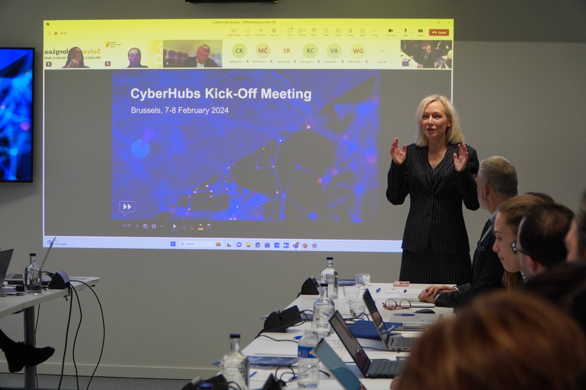 DIGITALEUROPE's tweet photo. Cyberattacks are on the rise. And yet, the EU is lacking around 500.000 #cyber professionals 🚨

We're happy to be part of the solution with a brand-new project: #CyberHubs! An exciting initiative that will boost the cybersecurity field in 🇪🇺.

📸About the launch: https://t.co/jtLGzfiik2