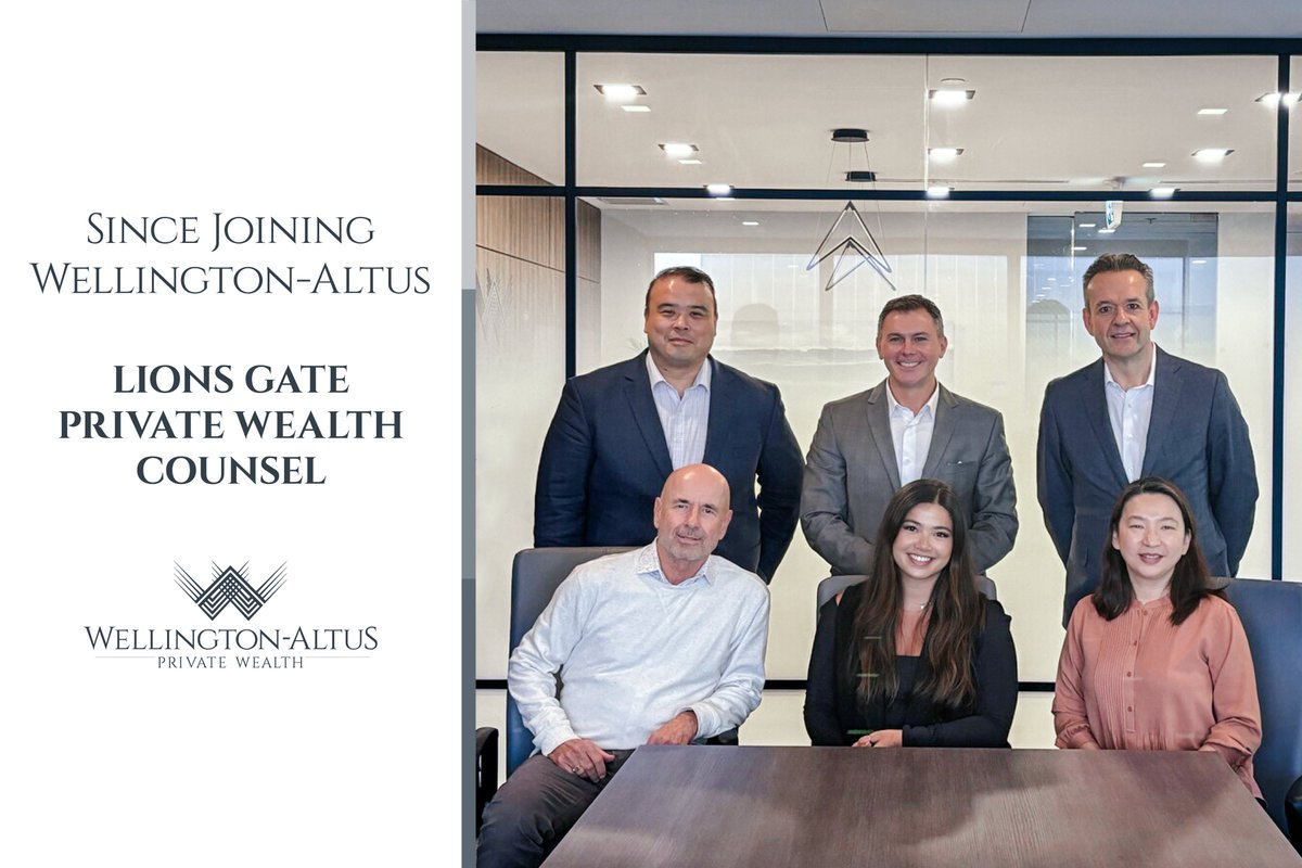 wellingtonaltus's tweet image. With an advisor support network designed to strengthen the client experience, Lions Gate Private Wealth Counsel knew that moving to Wellington-Altus was the best choice for their team. Learn more in the gallery on LinkedIn: bit.ly/3w9CwkZ #UnstoppableMomentum