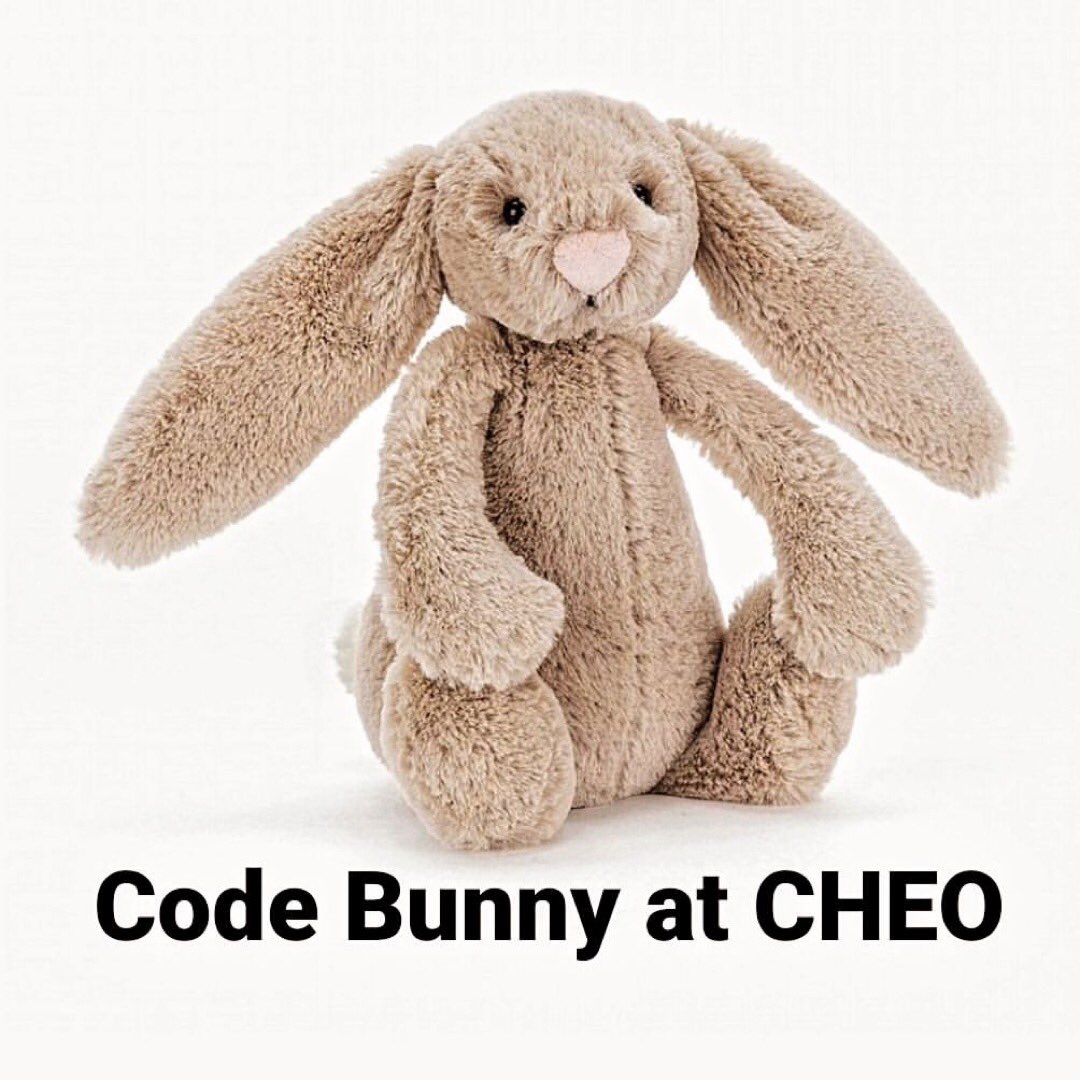 KatherineDines's tweet photo. PLS RT Ottawa! 🐰 

CODE BUNNY at CHEO! 
Carlita the bunny went missing about 3 weeks ago during a busy visit @CHEO 
Carlita’s young companion is quite distressed. 

If you have clues about where Carlita may have hopped off to, let us know! 

#Ottawa https://t.co/hIqEBxa00a