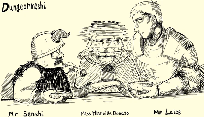 マルシル ご飯が出来たぞ

 #DeliciousinDungeon #dungeonmeshi #ダンジョン飯 